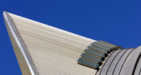 Detalle ménsula pluma del edificio - Santiago Calatrava