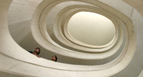 Detalle escalera Sala Principal - Santiago Calatrava