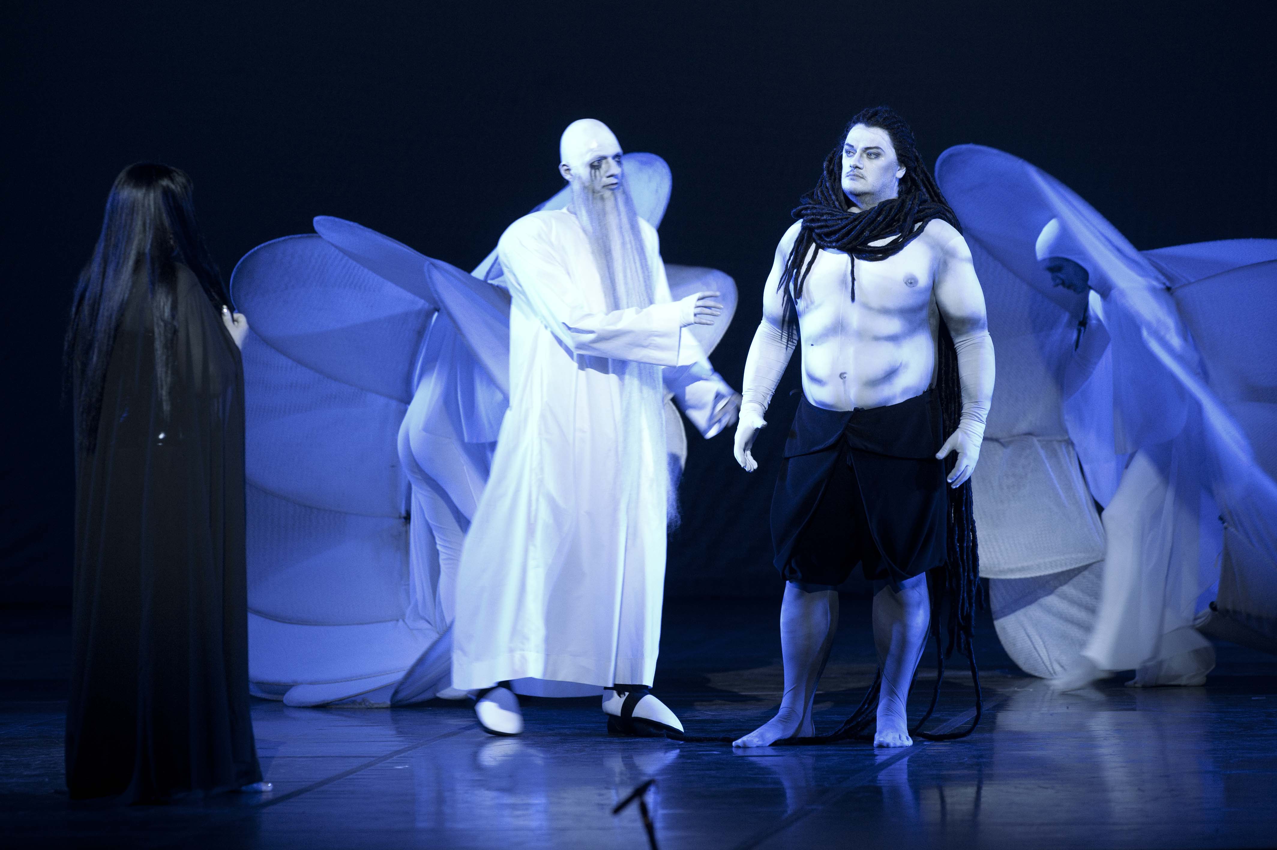 SAMSON ET DALILA Dario Russo(vecchio ebreo), Aleksandrs Antonenko(Sansone) Opera Roma,Stagione 2012-13 foto LellieMasotti©Teatro dell'Opera di Roma 4122