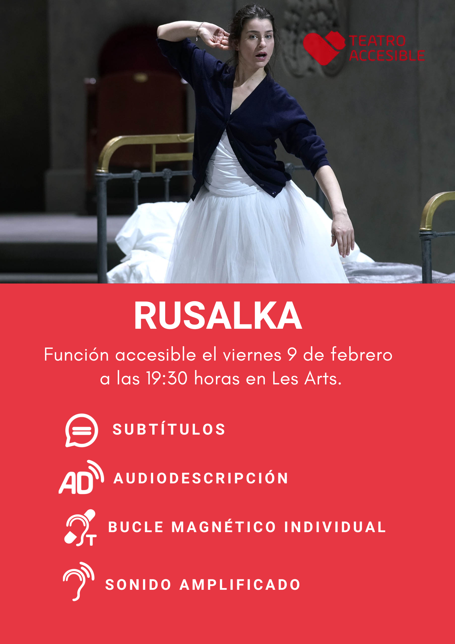 Rusalka Cartel para taquilla - Les Arts